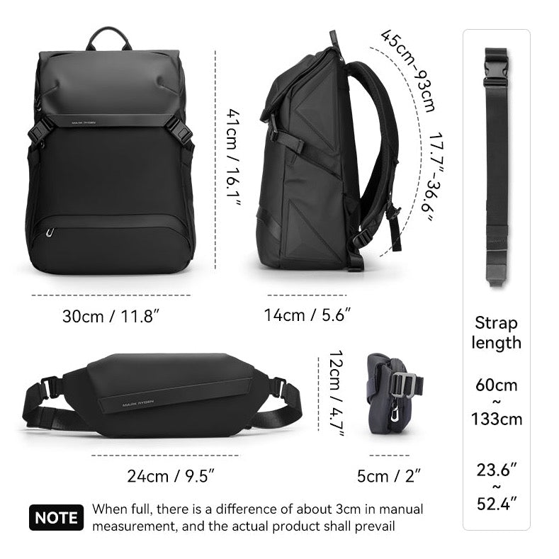 VoyagePro: Stylish Backpack and Sling Bag Combo for Travel and Business
