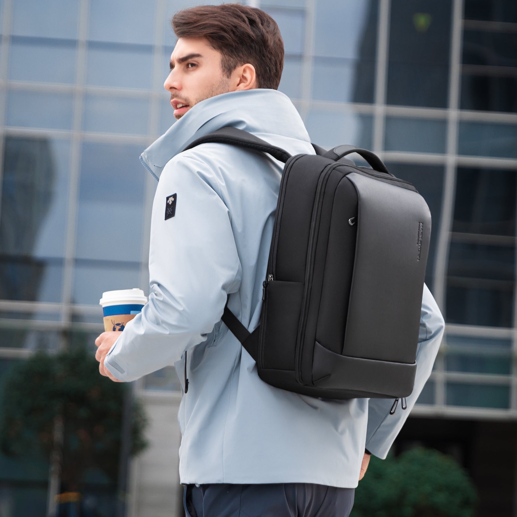 Mark Ryden Navigator | Business & Travel Laptop Backpack | USB & Micro ...