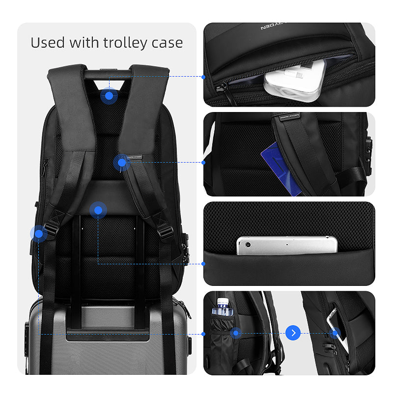 Anti theft usb charging backpack best sale