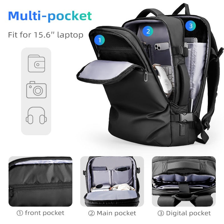 Mark Ryden Travel Style USB Charging laptop backpack  Edit alt text